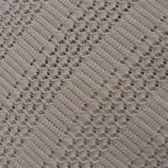 ANN TAYLOR LOFT White Long Sleeve Open Knit Pullover Sweater Sz 16/18 - Picture 3 of 7